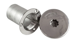 Горловина заливная для бензина, шланг 50 мм , нерж. сталь, под ручку лебедки (861)